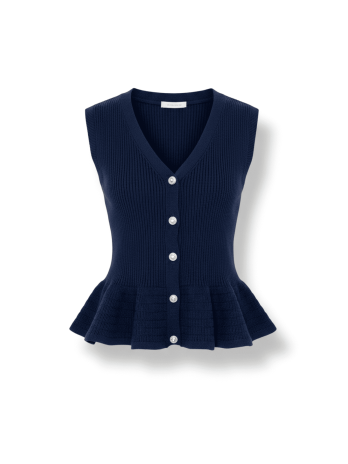 CHALECO ELISABETTA - AZUL MARINO